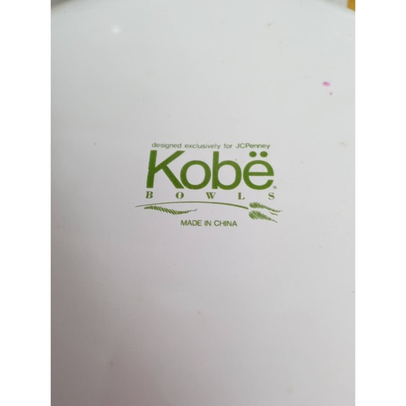 Vintage Kobe Enamel Stacking Bowls Pink Purple Flowers Set of 3 JC Penny (b7) - Picture 2 of 6